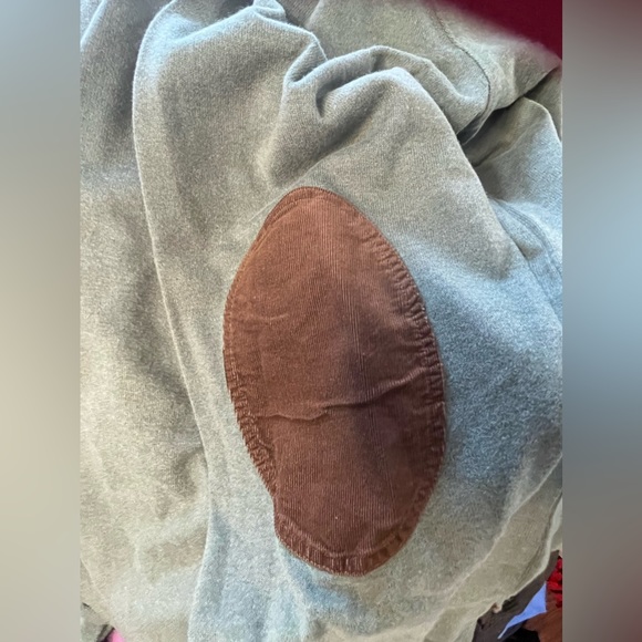 Land’s End Mens Vintage Shirt w/ Cordoroy Collar and Elbow Patches!! - Picture 6 of 12